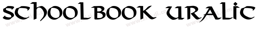Schoolbook Uralic Bo字体转换